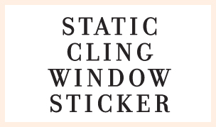 jentayu design static cling window sticker